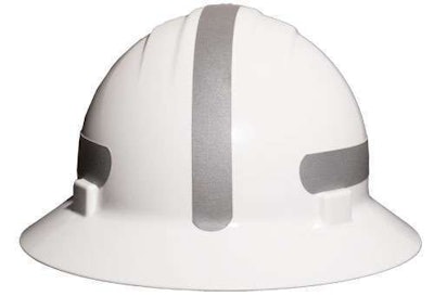 Hard Hat Reflective Mohawk Americana Full Brim Front