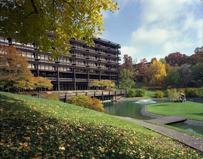 Deere’s world headquarters celebrates its 50th anniversary this year.