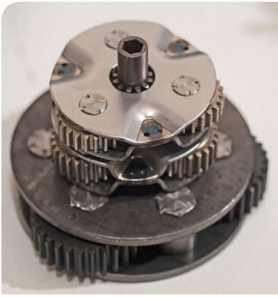 Clean And Assembled Gear Stack, Which Still Needs To Be Properly Lubricated When Installed