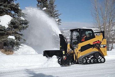 Cat 257 D Mtl With Sr118 Snow Blower C814468