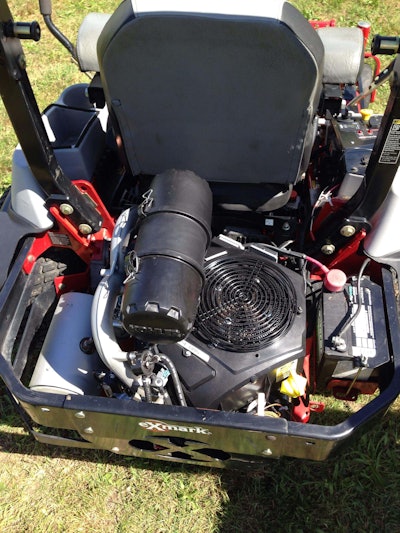 *The engine was placed in an Exmark mower for testing purposes. Official OEMs who will carry the engine have not been released.