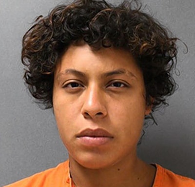 Gina Briggs looks like she is still asleep in her mugshot.