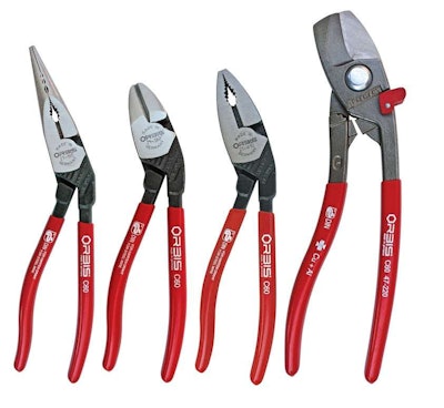 Achieve a better sight line when working in confined spaces with Knipex Tools’ series of angled pliers and cutters, which feature a 25-degree comfort angle. Included are 8-inch angled long nose pliers, which feature three different size pulling grooves; a