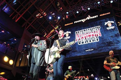 There will be free concerts at Fourth Street Live! each night after the show ends where you can see bands like Montgomery Gentry.