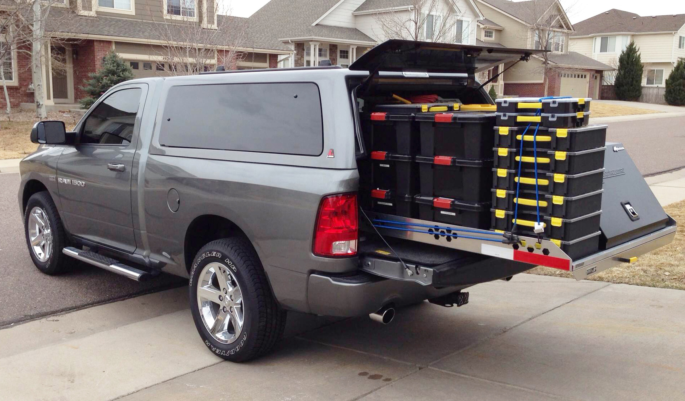 4000 Lbs Capacity Truck Bed Slide Out Cargo Tray