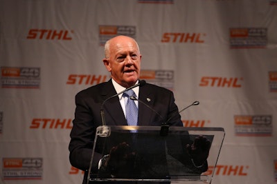 Fred Whyte, President Of Stihl, Speaks During The Anniversary Oktoberfest Celebration At The Virginia Beach Convention Center