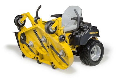 The Raptor makes deck height adjustments from 1 1/2 to 4 1/2 inches.