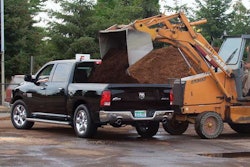 Pickup with equipment