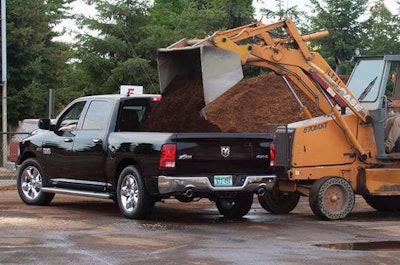 Pickup with equipment