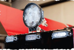 Properly placed LED flood/work lights and warning strobes are essentials on a well-equipped service body.