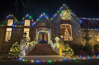 Christmas Décor combines colors for clients looking for something a little different.