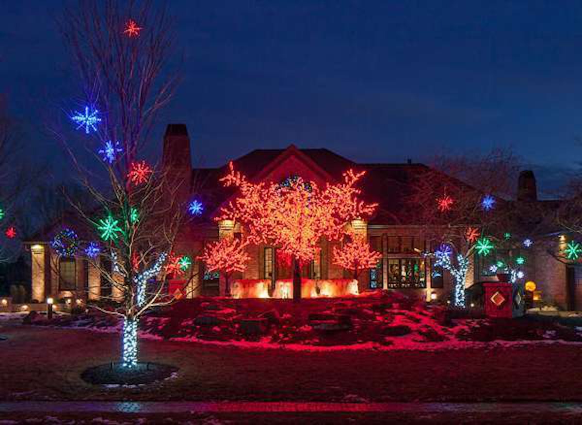 Red hot sale landscape lights