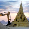 Caterpillar Guinness World Record Tallest Sand Castle