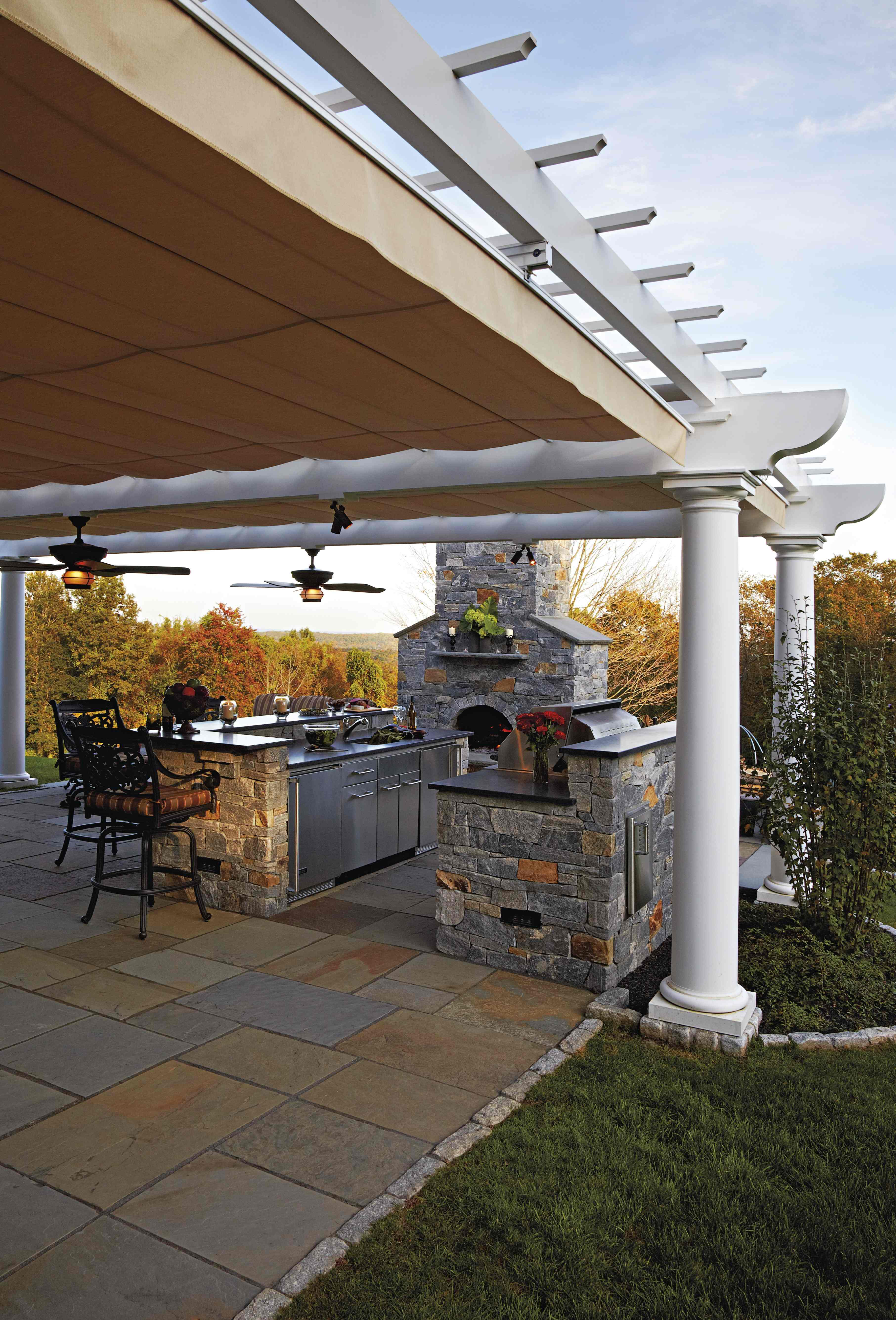 Outdoor Kitchen Coverings Photo