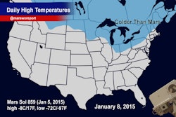 “It will be colder than @MarsCuriosity’s location in Gale Crater throughout much the northern US and Canada today” – Mars Weather (@MarsWxReport)