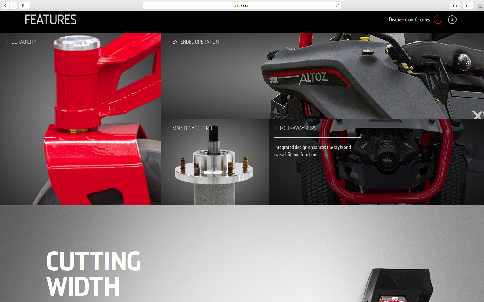 Altoz Website Features