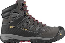 KEEN Tucson work boot, steel-toed, waterproof and cool for summer work wear.