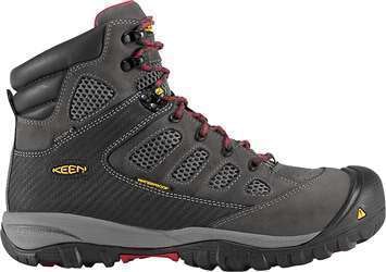 KEEN Tucson work boot, steel-toed, waterproof and cool for summer work wear.