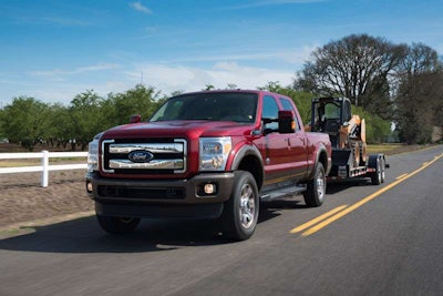The 2015 Ford F-350 Crew Cab King Ranch Super Duty. See more photos in the gallery at the bottom of this page.