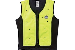 Ergodyne’s new dry evaporative cooling vest is part of the company’s Chill-Its line, which includes evaporative, absorptive and hydration products.