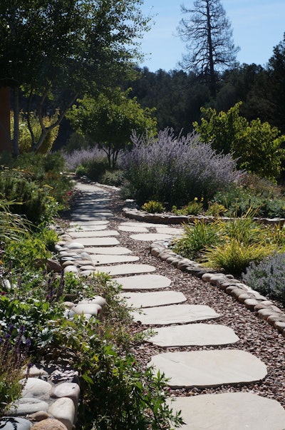 Landscaping by Living Water Irrigation and Landscape, Santa Fe, New Mexico.
