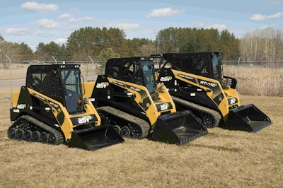 ASV’s new Posi-Track compact track loaders – the RT-30, RT-60 and RT-100.