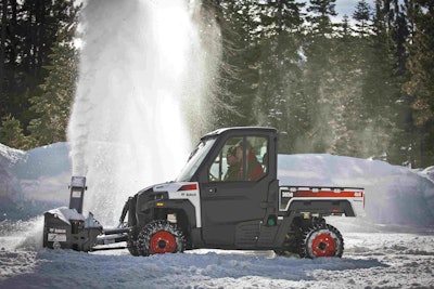 The Bobcat MY15 3650 utility vehicle has a total of seven PTO-driven and non-PTO attachments available.
