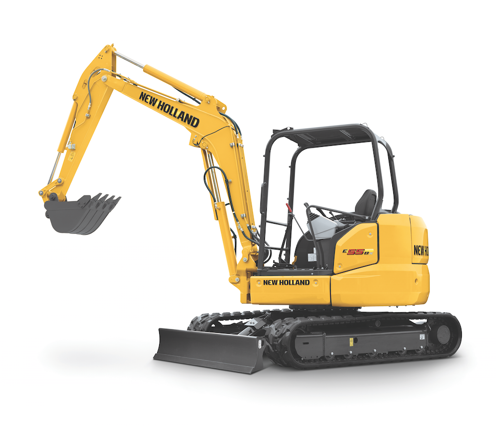 New-Holland-E55BX-compact-excavator-side