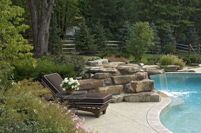 Adding a new element to an existing water feature personalizes the space. Photo: Ohio Valley Group, Chagrin Falls, Ohio.