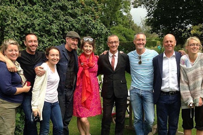 Contestants and judges for the Great Chelsea Garden Challenge. Photo: rhs.org.uk.