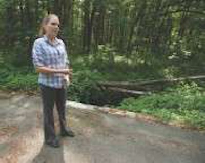 Katie Messer became conservation agent in Chelmsford, Massachusetts, about six weeks ago. Photo: SUN/Ryan McBride