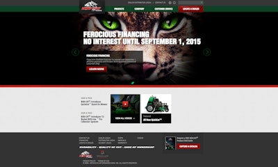 A screenshot from Bob-Cat’s website : bobcatturf.com.