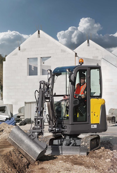 Volvo EC20D compact excavator