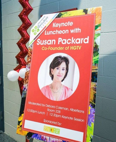 Susan Packard, co-founder of HGTV, was the keynote speaker during the pre-exhibition educational sessions.