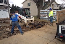 Ryan Jacobs and his landscaping crew from McSherrystown, Pennsylvania.