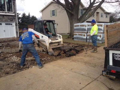 Ryan Jacobs and his landscaping crew from McSherrystown, Pennsylvania.