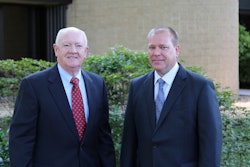 Stihl President Fred Whyte, left, poses with his successor, Bjoern Fischer, who will become president on Jan. 1. Photo: Stihl