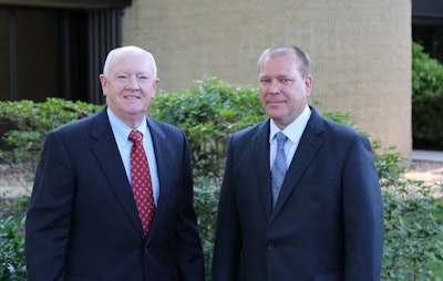 Stihl President Fred Whyte, left, poses with his successor, Bjoern Fischer, who will become president on Jan. 1. Photo: Stihl