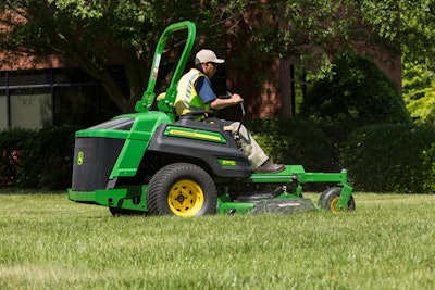 Never cut more than one-third of the blades of grass at one time. Photo: John Deere