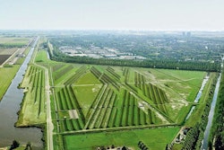 Reminiscent of rows of crops, the landscape design cut airport noise dramatically. Photo: Schiphol Group