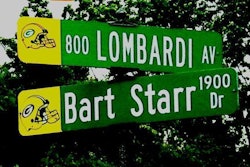 The village roadsigns bear lots of famous names. Photo: waymarking.com