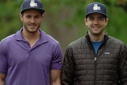 LawnGuru creators Skye Durrant and Brandon Bertrang Photo: LawnGuru