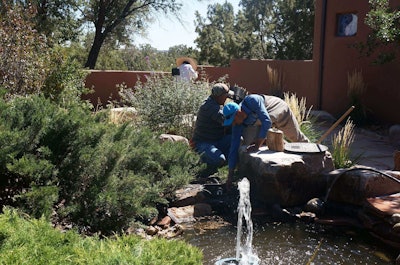Brotton prefers “getting in on the ground floor” and working with the architect and interior designer when a home is built, which allows him to solve problems before they happen, as well as enabling implementation of resource saving techniques such as greywater installation.