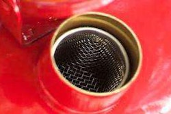 The small mesh device helps prevent the ignition of vapors inside gasoline cans. Photo: wday.com