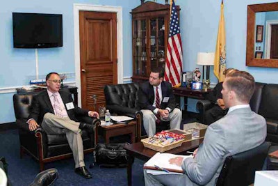 NALP members talk with congressional staff about topics such as H-2B visas and other regulatory matters. Photo: National Association of Landscape Professionals