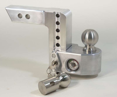 Weigh-Safe Hitch shows tongue weight right on the hitch ball for accurate reading.