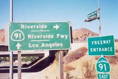 The State Road 91 landscaping project calls for replacing landscaping that was removed during a construction project on the freeway in 2012. Photo: www.aaroads.com