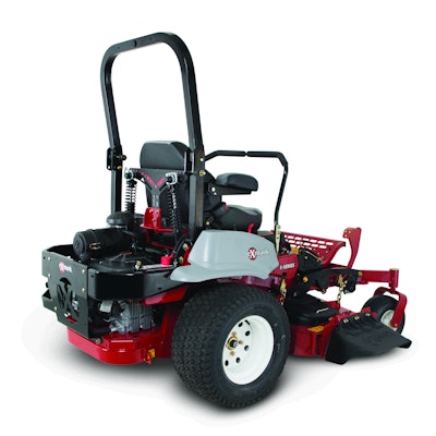 Demand for Exmark mowers like the one seen here, as well as for Toro-branded equipment for landscape contractors, helped drive Toro’s strong growth, the company’s CEO says. Photo: Exmark Manufacturing