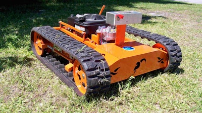 Because the Hybrid Goat 22T weighs only about 250 pounds, it won’t tear up the terrain. Photo: Evatech