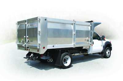 The Aluminum Landscape truck body is corrosion resistant and carries a five-year warranty. Photo: Crysteel Manufacturing